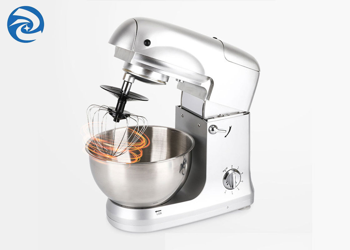 Silver 1000W Stand Mixers 5 Quart Stainless Steel 5 Liter