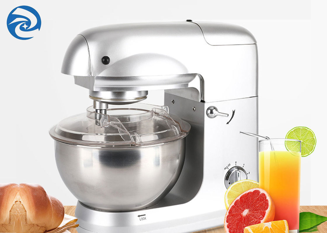 Silver 1000W Stand Mixers 5 Quart Stainless Steel 5 Liter