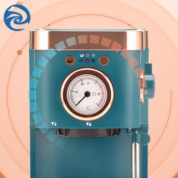 Semi Automatic Home Coffee Machine Small Italian 1050W For Home With Milk Frother
