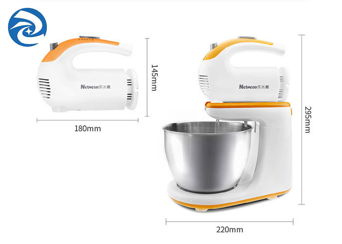 Desktop Electric Hand Held Beater , 300W 3L Dough Hand Mixer 3.2qt