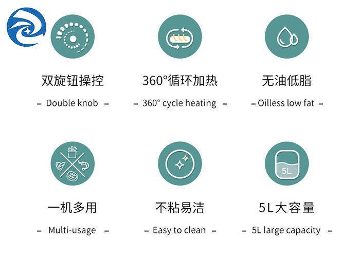 5.3qt Multi Function Air Fryer