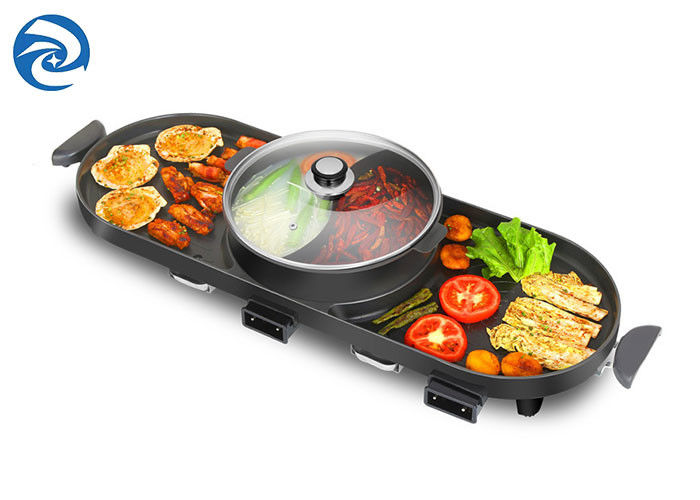 2200W Electric Grills Griddles Skillets smoke free , 220V Electric Barbecue Indoor Hot Pot