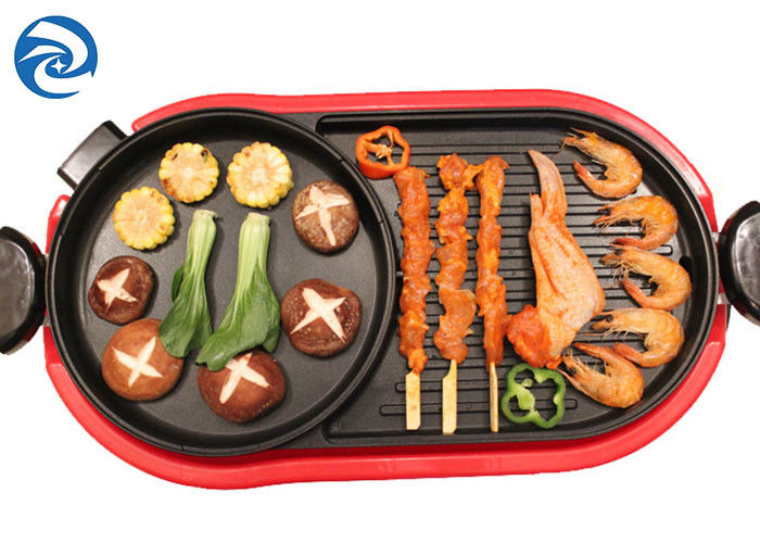 Non Stick Electric Grills Griddles Skillets 1350W smoke free