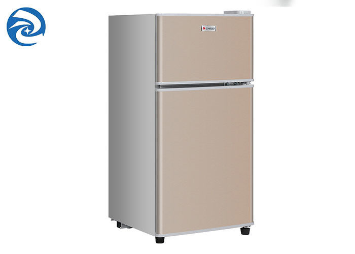 Household 56L Double Door Mini Fridge With Freezer 2 Cubic Feet