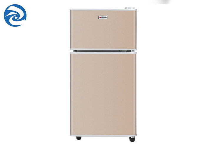Household 56L Double Door Mini Fridge With Freezer 2 Cubic Feet