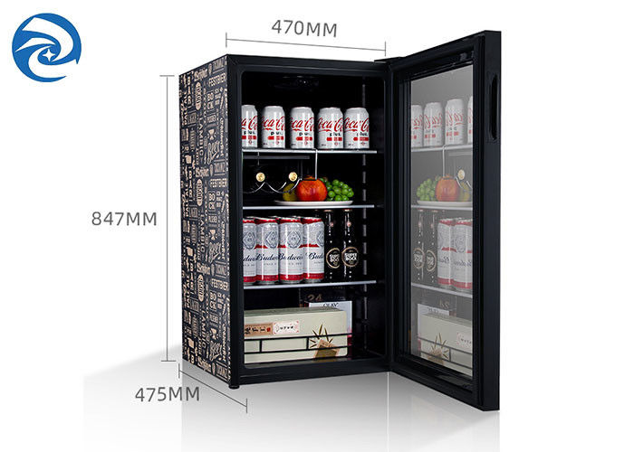 88L Single Door Office Home Mini Fridges , 220V Small Fridge Freezer