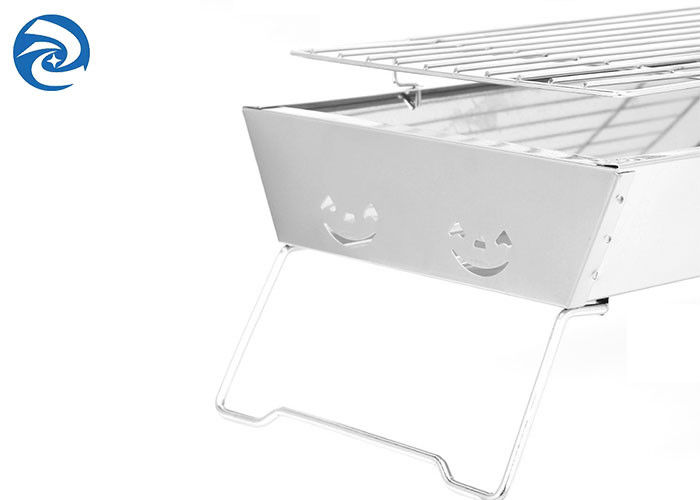 SS403 Portable Stainless Steel Grill 17.7''x9''x2.4'' 2 to 4 people