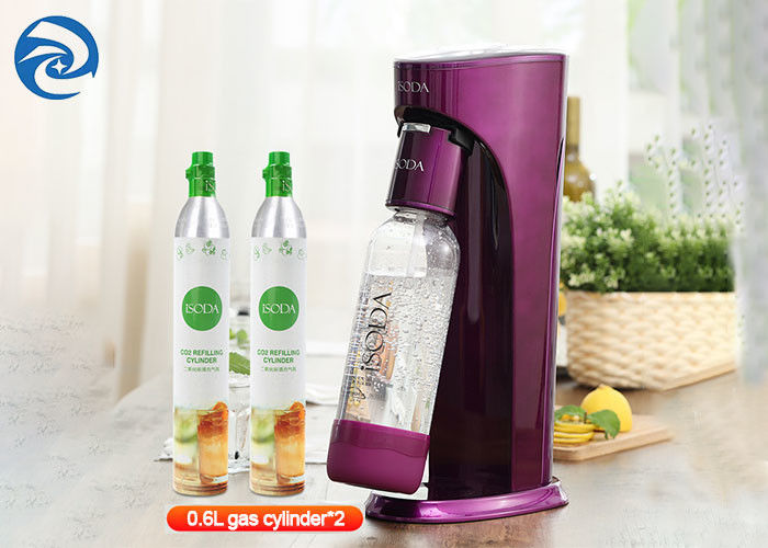 Purple 0.6L Homemade Soda Machine 180mmx115mmx400mm